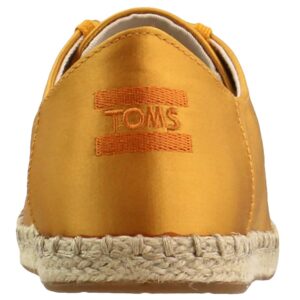 TOMS Womens Lena Lace Up Sneakers Shoes Casual - Yellow - Size 8 B