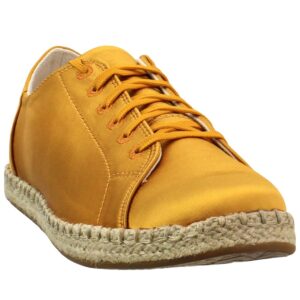 TOMS Womens Lena Lace Up Sneakers Shoes Casual - Yellow - Size 8 B