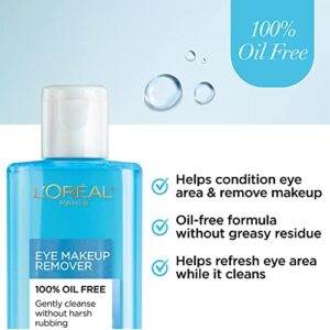 L'Oreal Paris Clean Artiste Oil Free Eye Makeup Remover, 2 Count