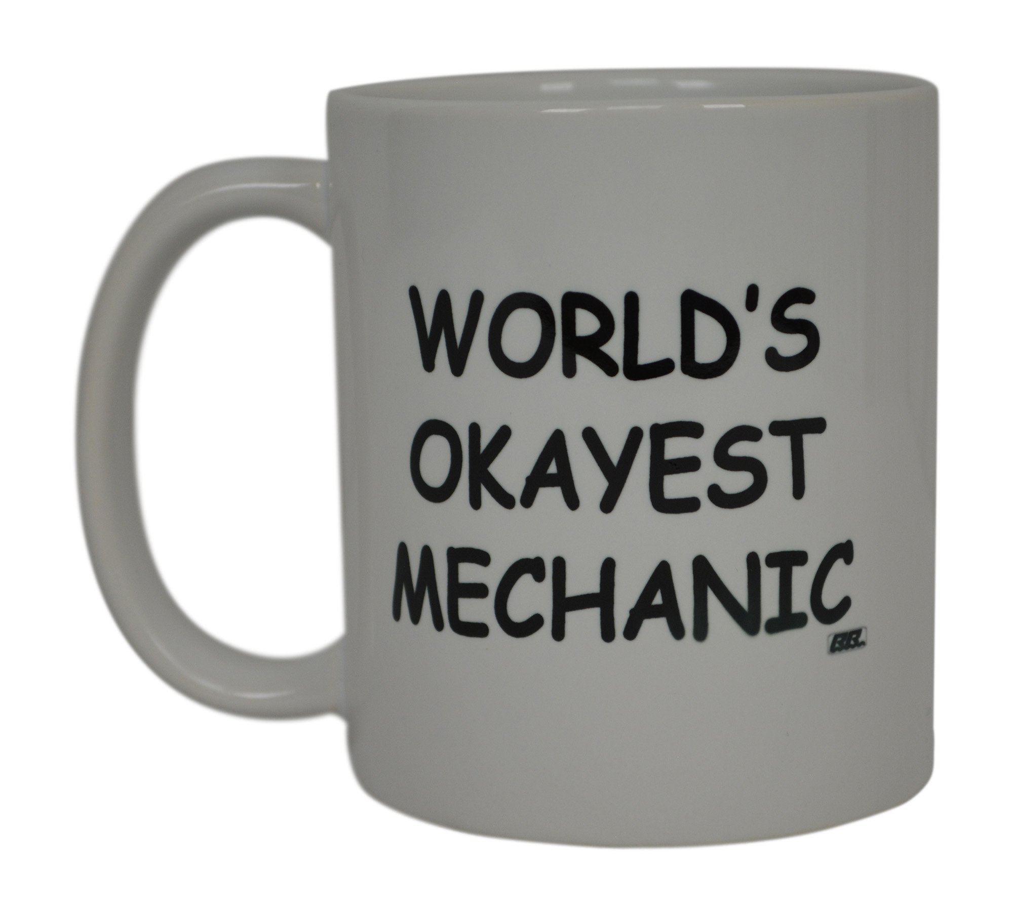 Rogue River Tactical Funny Mechanic Coffee Mug Wolds Okayest Mechanic Novelty Cup Great Gift Idea For Men Car Enthusiast Humor Brother or Friend