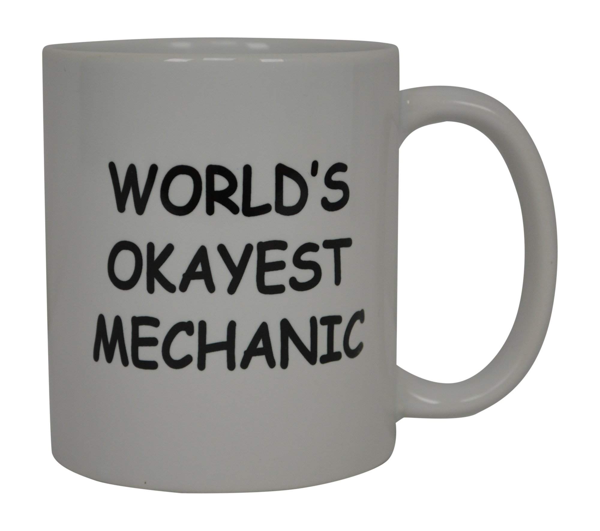 Rogue River Tactical Funny Mechanic Coffee Mug Wolds Okayest Mechanic Novelty Cup Great Gift Idea For Men Car Enthusiast Humor Brother or Friend