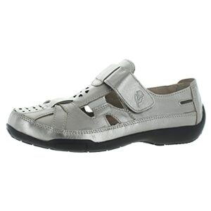 ros hommerson chelsea 62005 women's casual shoe: silver/leather 12 medium (b) velcro