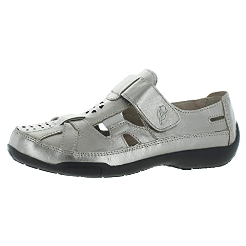 Ros Hommerson Chelsea 62005 Women's Casual Shoe: Silver/Leather 12 Medium (B) Velcro