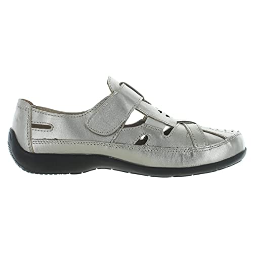 Ros Hommerson Chelsea 62005 Women's Casual Shoe: Silver/Leather 12 Medium (B) Velcro