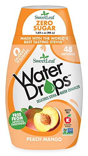 SweetLeaf WaterDrops, Peach Mango, 1.62 Fl Oz (Pack of 1)