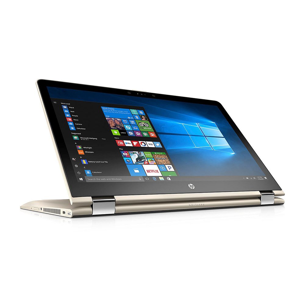 HP X360 Business 2-in-1 Laptop PC 15.6" FHD Touchscreen Intel i7-8550U Quad-Core Processor 8GB DDR4 RAM 1TB HDD Radeon DSC 530 Graphics Backlit-Keyboard B&O Audio Windows 10-Gold