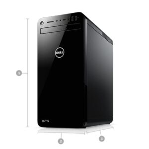 Dell XPS 8930 Desktop Computer Intel Core i7 8GB RAM 1TB HDD Black - 8th Gen i7-8700 Hexa-core - 4.60 GHz processor speed - Tower Form Factor - Intel UHD Graphics 630 - Waves MaxxAudio Pro - Windows 1