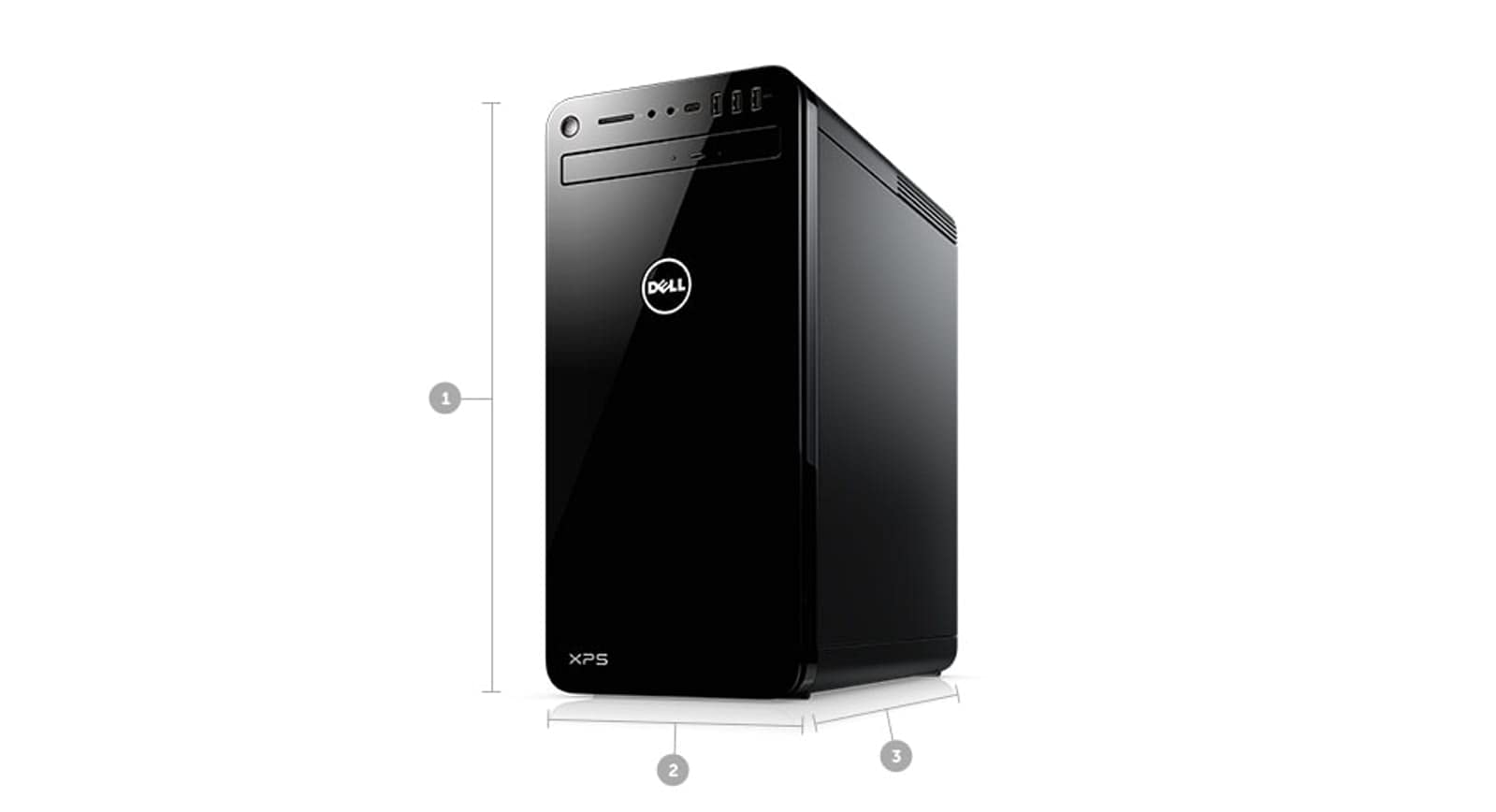 Dell XPS 8930 Desktop Computer Intel Core i7 8GB RAM 1TB HDD Black - 8th Gen i7-8700 Hexa-core - 4.60 GHz processor speed - Tower Form Factor - Intel UHD Graphics 630 - Waves MaxxAudio Pro - Windows 1