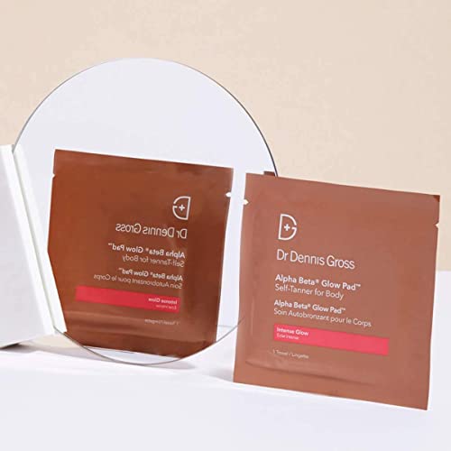 Dr. Dennis Gross Alpha Beta Glow Pad for Body Intense Glow: for Dull Skin Lacking Radiance or Glow, (8 Applications)