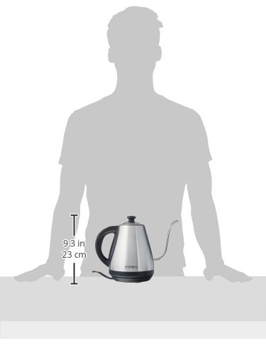 Rosewill Pour Over Gooseneck Kettle for Coffee and Tea, Temperature Control with Variable Temperature Settings, Stainless Steel, RHKT-17002