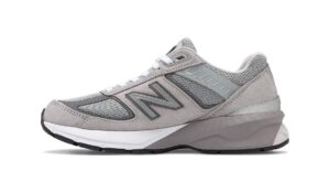 new balance women's made in us 990 v5 sneaker, grey/castlerock, 10