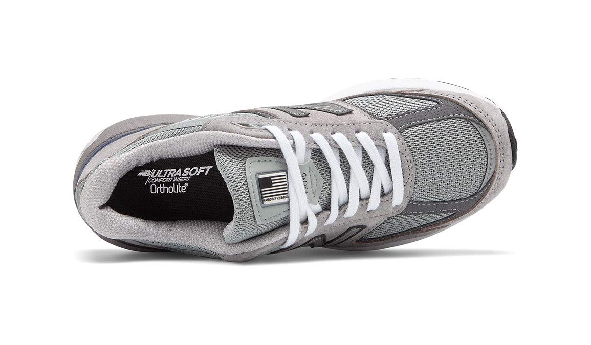 New Balance Women's Made in US 990 V5 Sneaker, Grey/Castlerock, 10