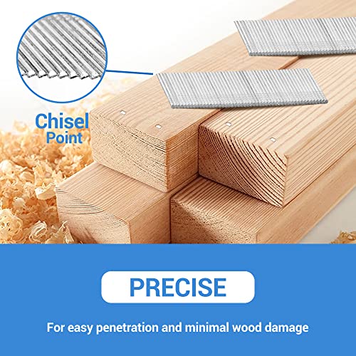 meite 16 Gauge Angled Finish Nails 2-1/2-Inch 20-Degree Galvanized Finishing Nails for Electric or Pneumatic Nailer Guns - Perfect for Window Trim, Cabinet Building and Other DIY Projects (2,000 PCS)