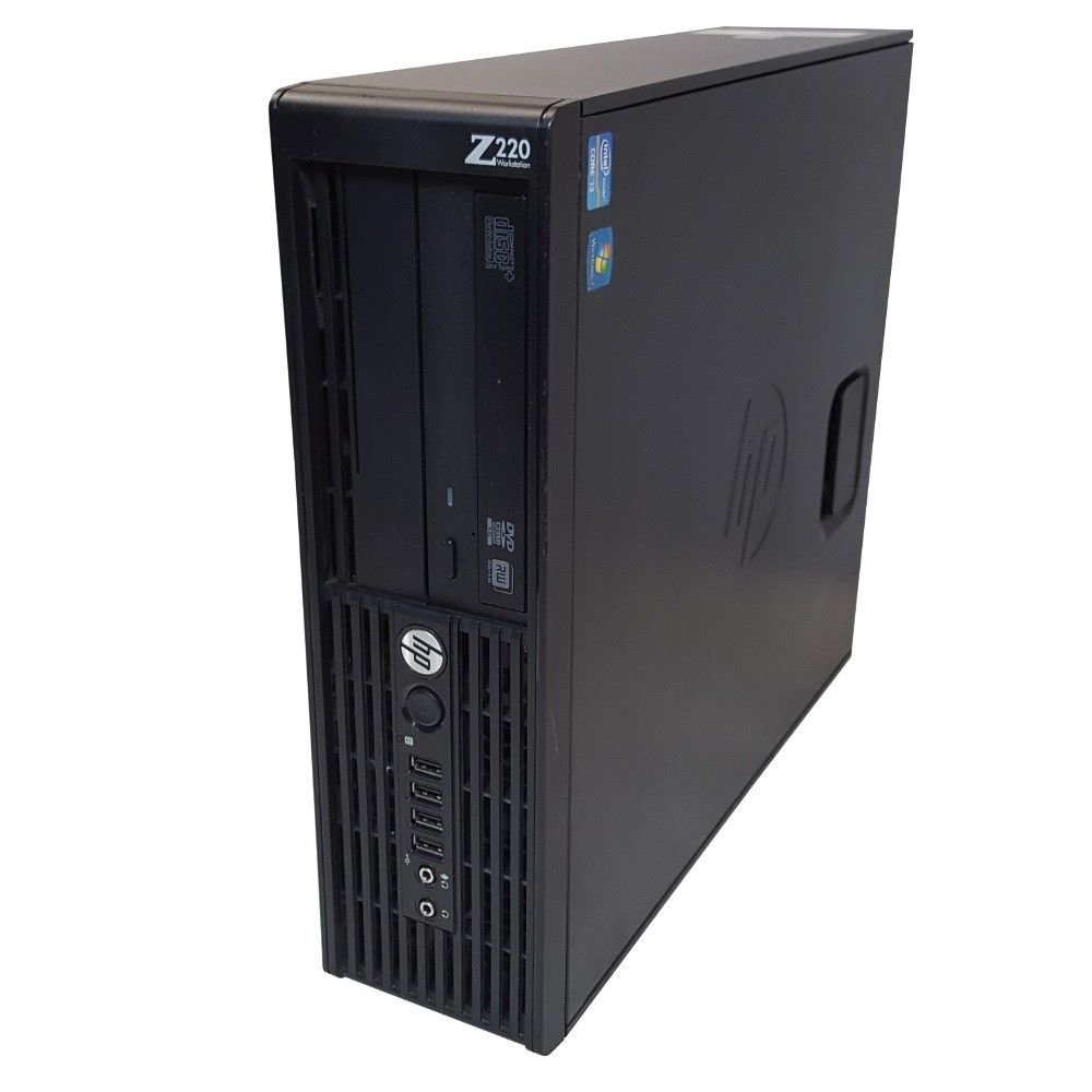 HP Z220 SFF Workstation Desktop PC - Intel Core i7-3770 3.4GHz, 8GB, 256GB SSD, Windows 10 Professional (Renewed)