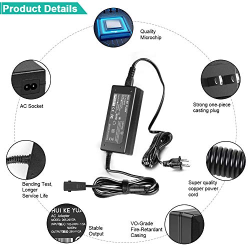 HKY 29V AC Adapter Compatible with KD Kaidi Kddy008B Electric Recliner Power Recliner Lift Chair Limoss Okin Motion Pride Lift Chair CTLDC1582 Linear Actuator Motor Power Recliner Power Supply Cord