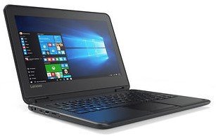 Black Flip design Lenovo 11.6-inch Touchscreen 2-in-1 Business Laptop, Intel Celeron N3060, 4GB Memory, 32GB eMMC, Webcam, Wifi, Bluetooth, Windows 10 Professional (PC) (Renewed)