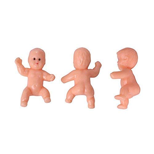 1.2" King Cake Babies Mini Plastic Babies for Baby Shower Ice Cube Game Party Favor Decorations