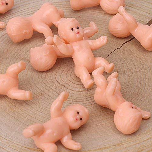 1.2" King Cake Babies Mini Plastic Babies for Baby Shower Ice Cube Game Party Favor Decorations