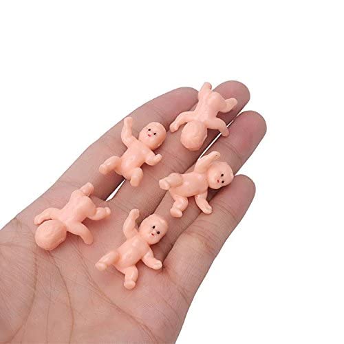 1.2" King Cake Babies Mini Plastic Babies for Baby Shower Ice Cube Game Party Favor Decorations