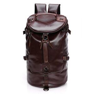 leather travel duffel bags for men chao ran laptop backpack waterproof airplane carry on bags for business 3 usage as handbag, a shoulder bag and backpack