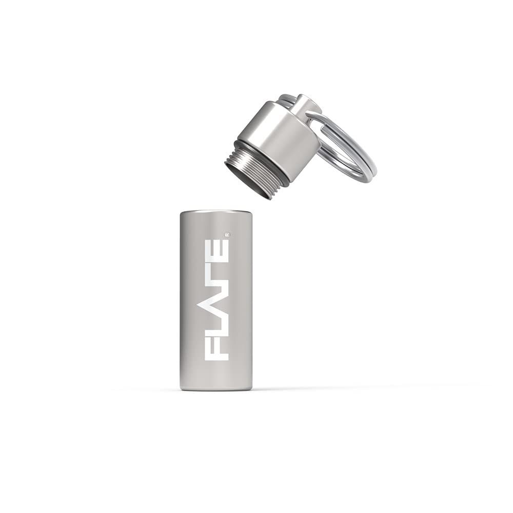 Flare Audio Capsule Silver - Tough Lightweight Aluminium, Water-Proof, Keychain