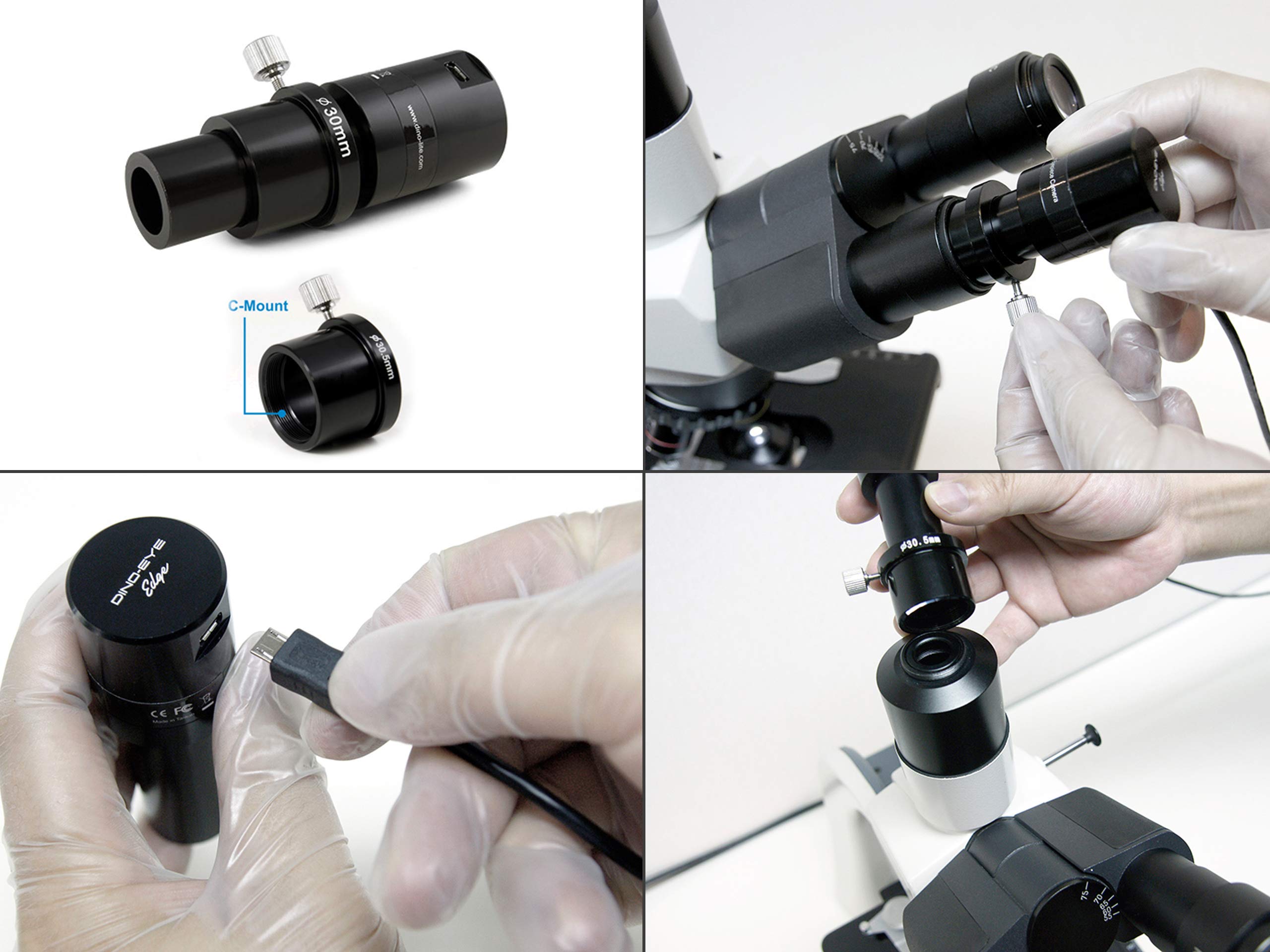 Dino-Lite USB Eyepiece Camera AM7025X – 5MP, Use on Traditional Microscope