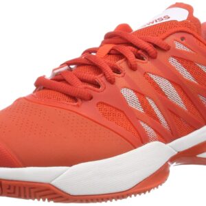 K-Swiss Performance Women's Tennis Shoes, Red Fiesta White 01, 37