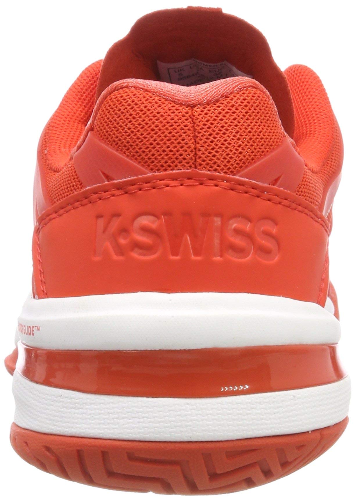 K-Swiss Performance Women's Tennis Shoes, Red Fiesta White 01, 37