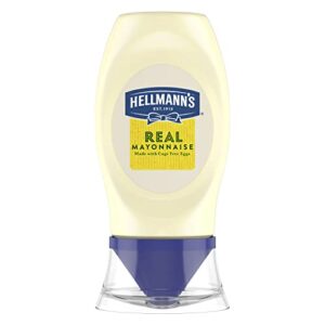 hellmann's mayonnaise real mayonnaise for a creamy sandwich spread or condiment squeeze bottle sandwich spread 5.5 oz