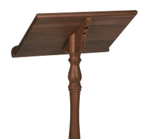 Robert Smith Walnut Stain Finish Wood Lectern, 43 Inch