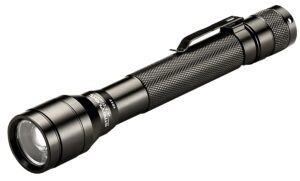 streamlight 71701 jr. f-stop 250-lumen flood/spot led flashlight with alkaline batteries, black, box