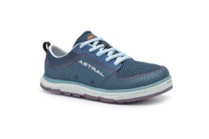 astral women's brewess 2.0 everyday minimalist outdoor sneakers, grippy and quick drying, made for water sports, travel, and rock scrambling, deep water navy, 8.5 m us