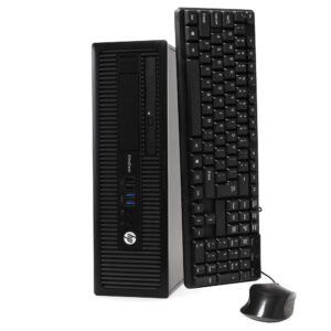 HP EliteDesk 800G1 Small Form Desktop Computer Tower PC (Intel Quad Core i5-4570, 16GB Ram, 240GB Solid State Drive, WiFi and HDMI Adapters) Win 10 Pro (Renewed) (800G1 HDMI)