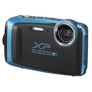 Fujifilm FinePix XP130 16.4MP Digital Camera, 5X Optical Zoom, 1080p Full HD Video, Motion Panorama 360, Wi-Fi, Water/Shock/Freeze/Dustproof, Sky Blue