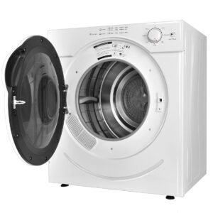 Costway Electric Tumble Dryer Compact Stainless Steel Clothes Dryer (3.21 Cu.Ft.)