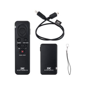 jjc rmt-vp1k wireless remote control for sony zv-1 a7iv a7r v iv a7siii a9 iii fx30 fx3 a6000 a6100 a6300 a6400 a6600 rx100 vii fdr-ax33 ax43 ax53 ax100 ax700 hdr-cx405 cx440 cx455 cx675 cx900 & more