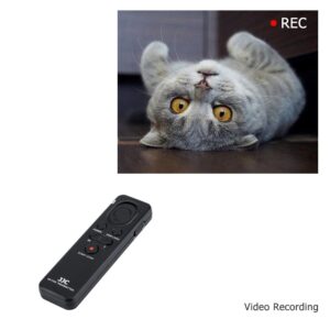 JJC RMT-VP1K Wireless Remote Control for Sony ZV-1 A7IV A7R V IV A7SIII A9 III FX30 FX3 A6000 A6100 A6300 A6400 A6600 RX100 VII FDR-AX33 AX43 AX53 AX100 AX700 HDR-CX405 CX440 CX455 CX675 CX900 & More