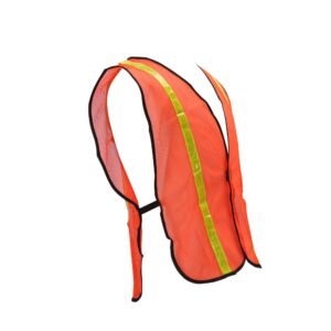 zojo High Visibility Safety Vests 10 Packs,Adjustable Size,Lightweight Mesh Fabric, Wholesale Reflective Vest for Outdoor Works, Cycling, Jogging, Walking,Sports - Fits for Men Women (Neon Orange)