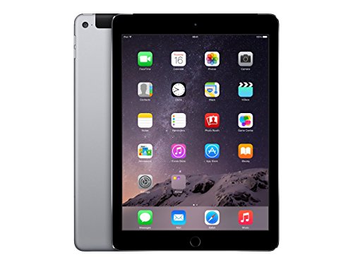 Apple iPad Air 2 (Space Grey, 64GB, Wi-Fi + 3G) (Renewed)