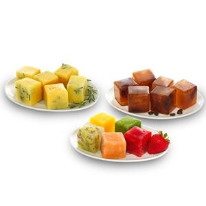 GoodCook , Prep and Freeze Stackable, Easy Release Silicon Cube Tray, 2-ounce Ice Cubes, Baby Food, Herb Butter, Cold Brew Cubes