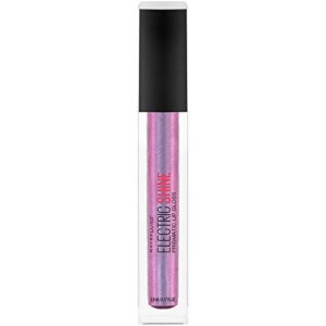 maybelline new york lip studio electric shine prismatic lip gloss makeup, lunar gem, 0.17 fl. oz.