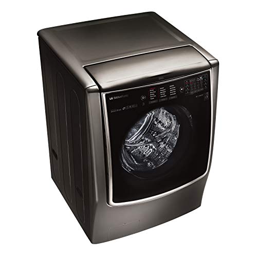 LG WM9500HKA SIGNATURE 5.8 cu. ft. Mega Capacity Washer in Black Stainless Steel