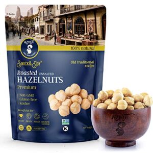 roasted hazelnuts natural non-gmo certified, unsalted, dry roasted, kosher certified ,16 oz