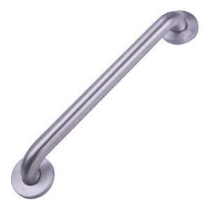 amazon basics bathroom handicap safety grab bar, 16 inch length, 1.25 inch diameter, stainless steel