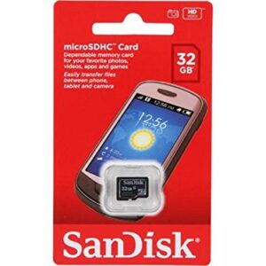 SanDisk 32GB Class 4 Micro SDHC Memory Card work with Roku Ultra, Roku 4, Roku 3, Roku 2 Streaming Player with Everything but Stromboli (TM) Card Reader (SDSDQM-032G-B35)