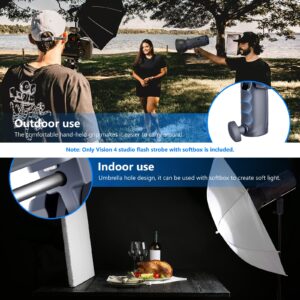 Neewer Vision 4 300W Li-ion Battery Powered Outdoor Studio Flash Strobe (1000 Full Power Flashes with 2.4G System, Trigger Included), Bowens Mount for Video Location Photography