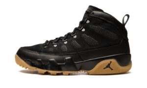 jordan mens air 9 boot ar4491 025 black/gum - size 11