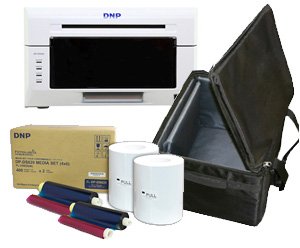 dnp ds620a dye sub photo printer with 4x6 printer media (800 prints) and printer carrying case bundle