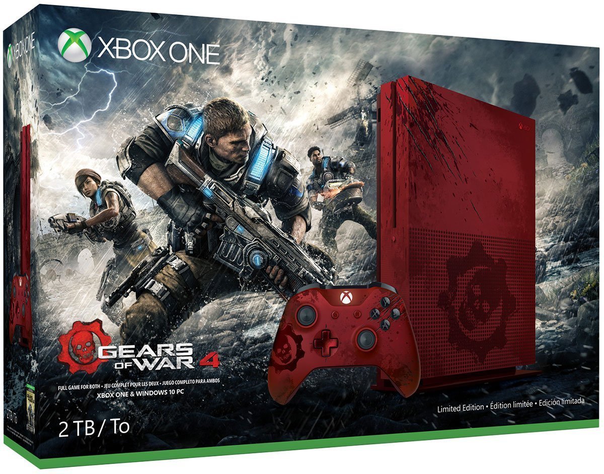 Xbox One S 2TB Limited Edition Console - Gears of War 4 Bundle (Certified Refurbished) [Video Game]