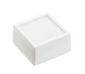 50 gem jars - white square glass top with 2-sided foam insert gemstones jewelry display